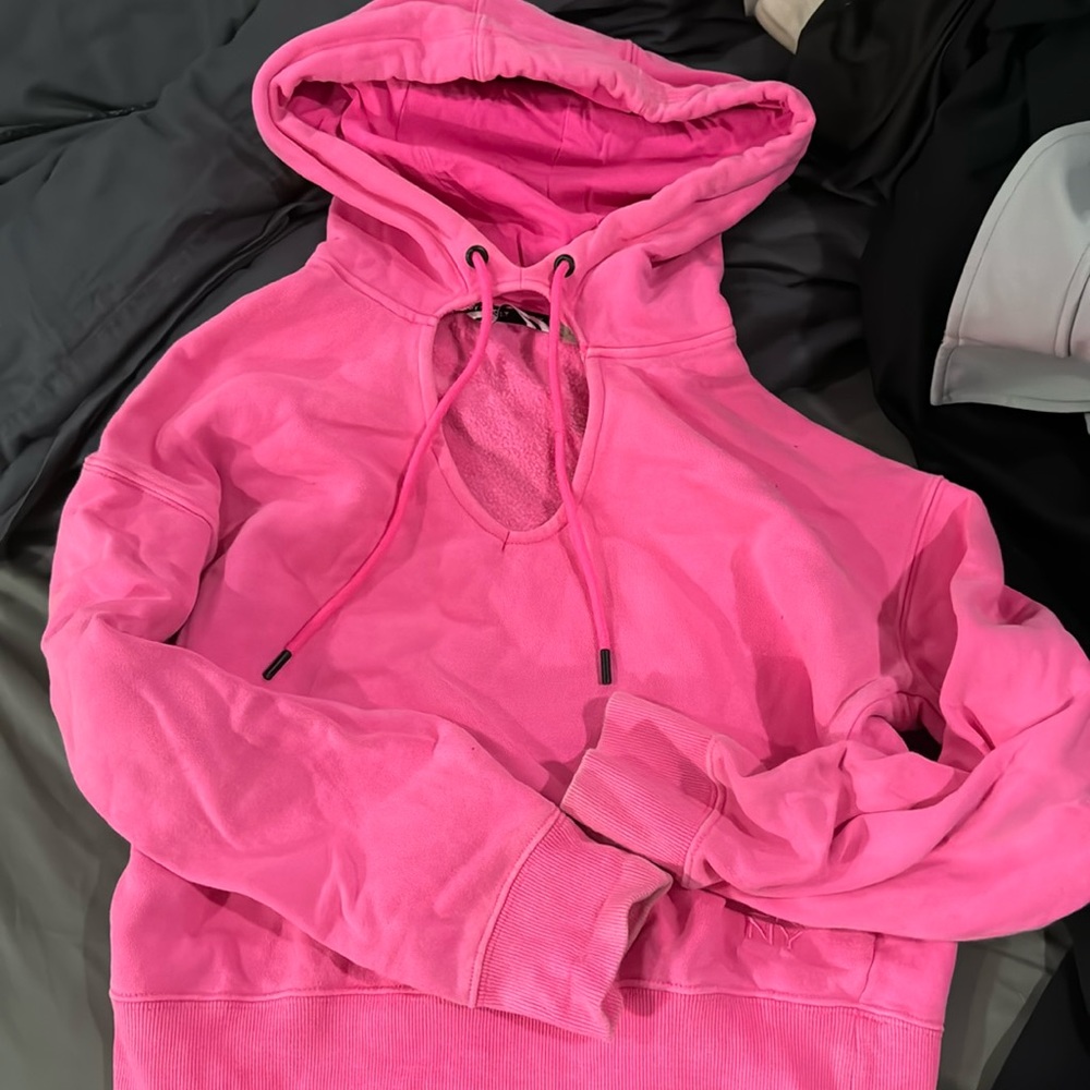 DKNY Sport - Pink Cutout Sweatshirt